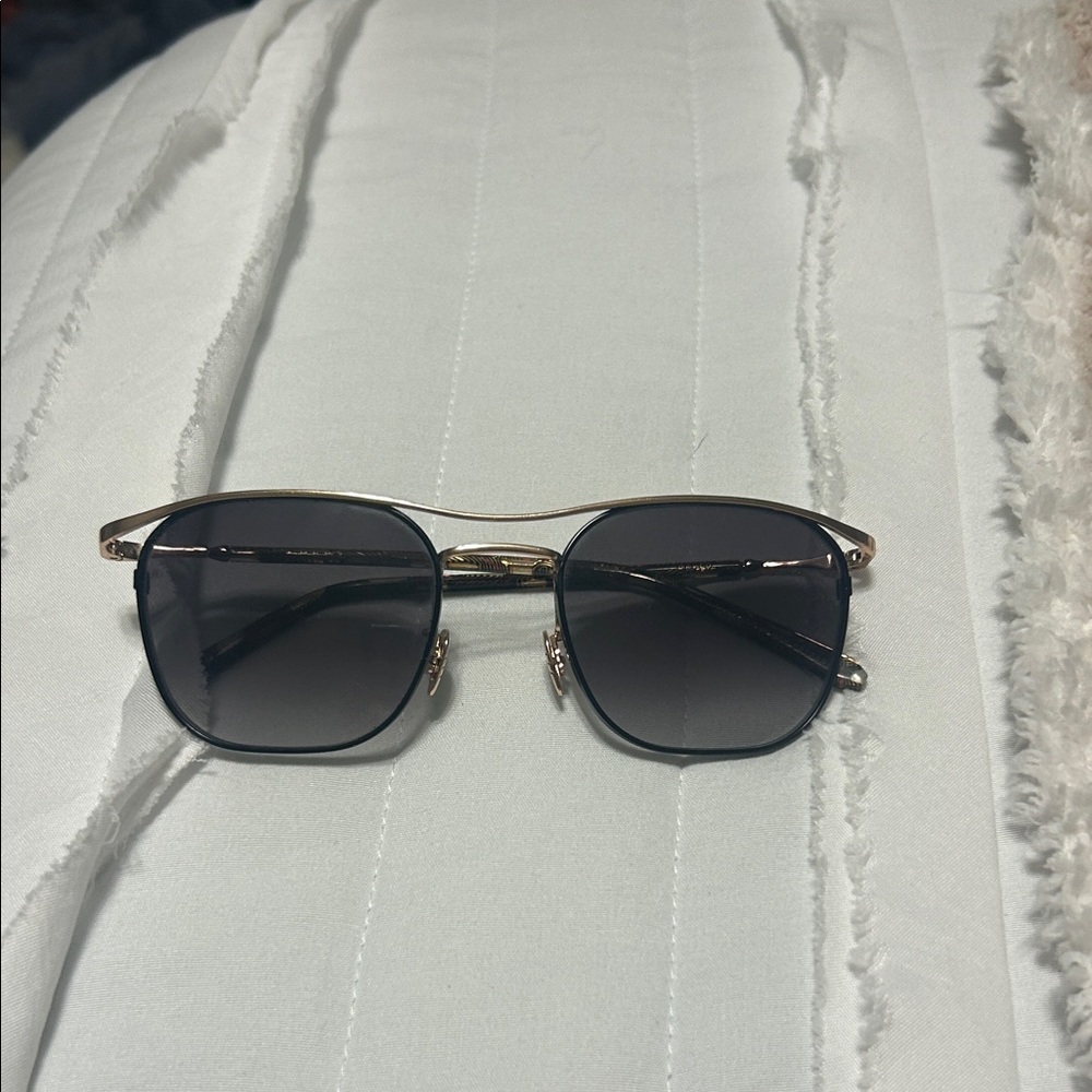 KREWE Gold and Black Sunglasses